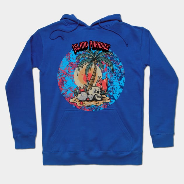 Island Paradise Graphic Hoodie by CTJFDesigns